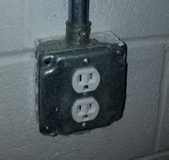 electrical box in basement|basement outlet box replacement.